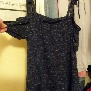 New blue off the shoulder top size M